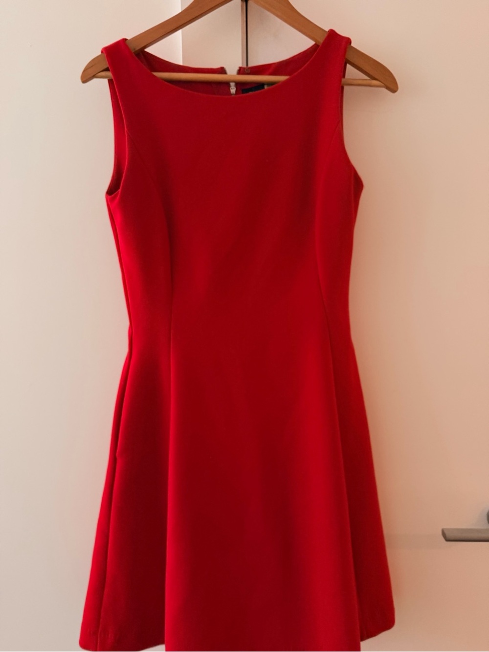 Pink Tartan Red Sleeveless Fit-and-Flare Dress